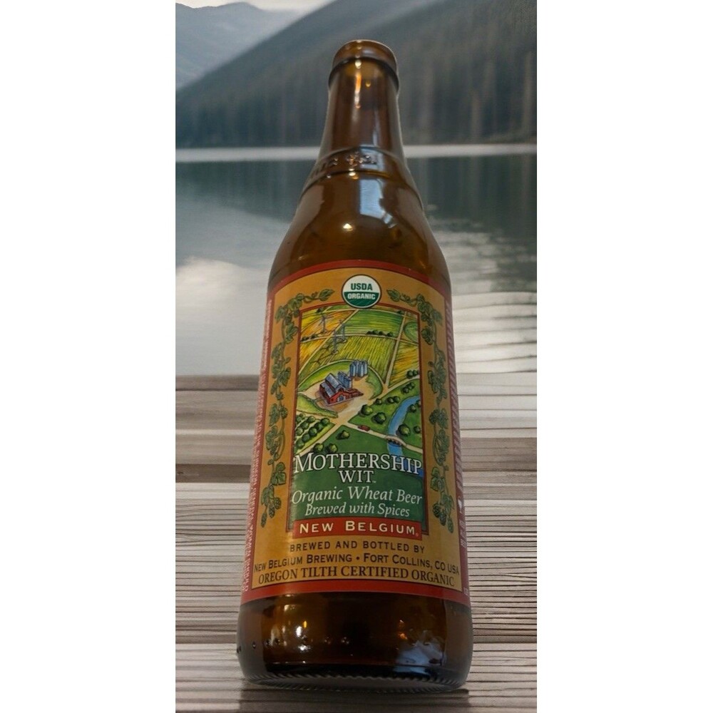 New Belgium Mothership Wit Organic Wheat With Spices Beer Bottle Ft Collins CO